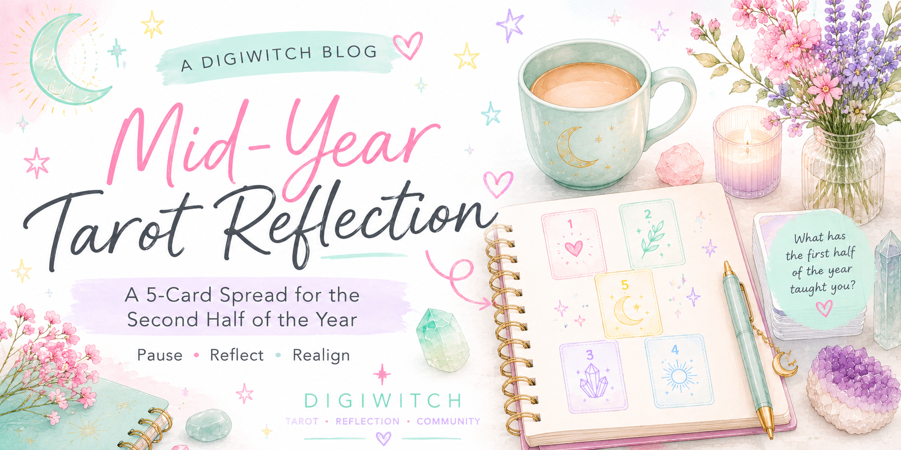 Pause, Reflect, Realign: A Mid-Year Tarot Spread